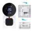 Kép 6/7 - SMARTZILLA Tuya Okos termosztát Fan Coilhoz, kerek, 4 csöves, Fekete
